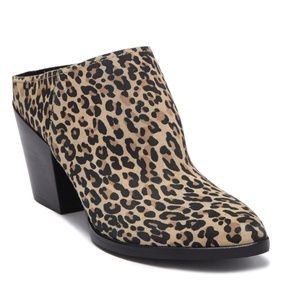 Dolce Vita Leopard Print Booties/Mules